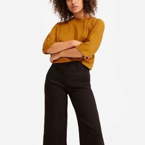 Everlane Wide Leg Crop Black